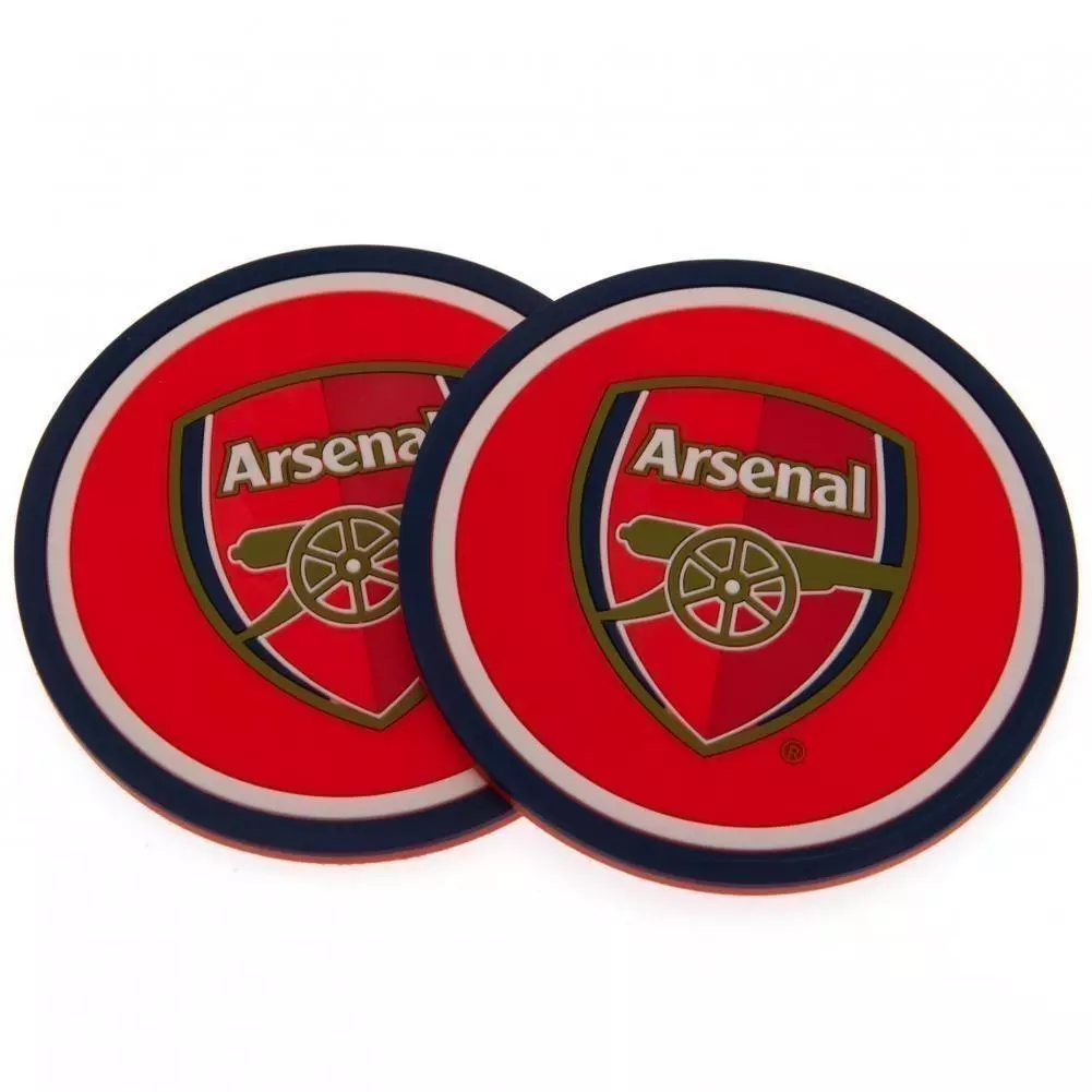 Arsenal FC 2 pack Silicone Coaster Set