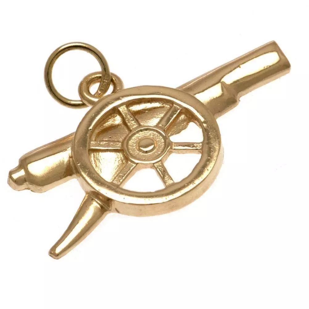 Arsenal FC 9ct Gold Cannon Pendant 