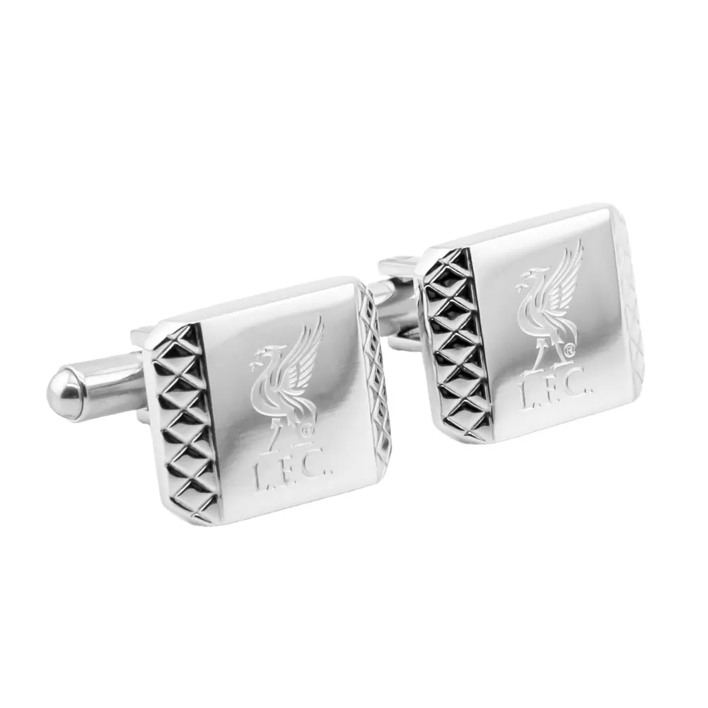 Liverpool FC Patterned Stainless Steel Cufflinks
