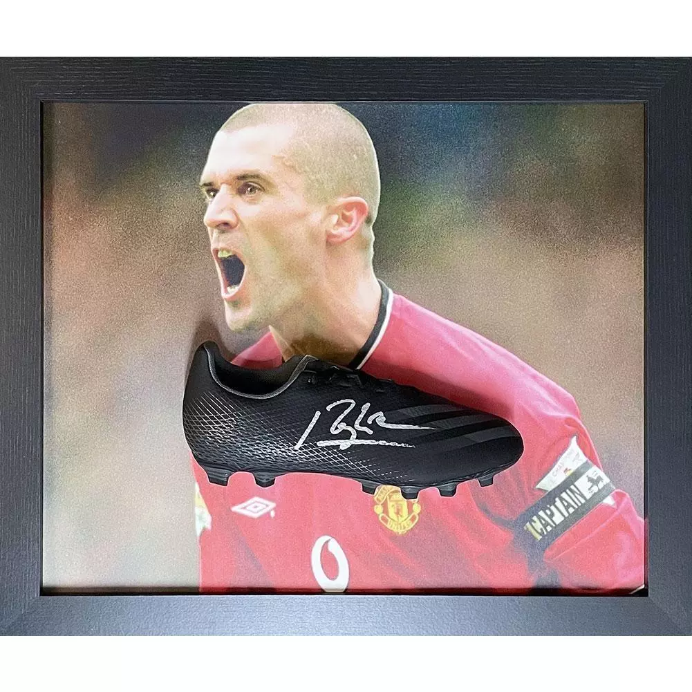Manchester United FC Keane Signed Boot Framed