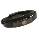 Celtic-FC-Black-IP-Leather-Bracelet