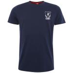 Liverpool-FC-88-89-Crest-T-Shirt-Mens-Navy